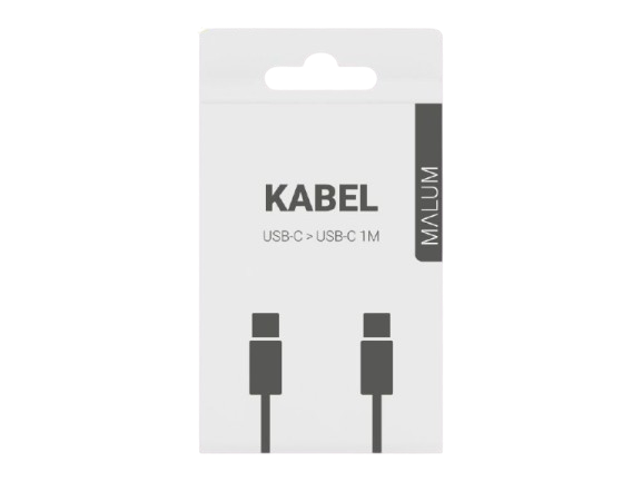 Gear Kabel USB-C > USB-C Bílá (Premium) zadní a přední strana